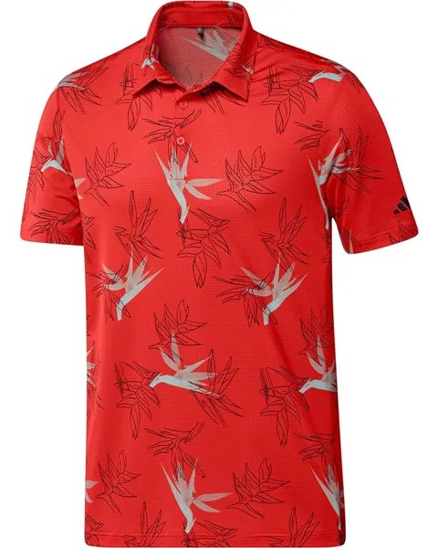 Поло adidas Golf Oasis Mesh Shirt, цвет Bright Red