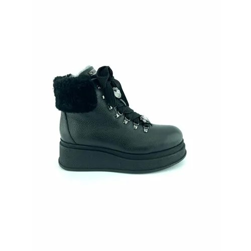 Ботинки  Marzetti 8709, зимние,натуральная кожа, размер 39, черный