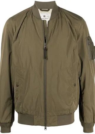 Woolrich бомбер с отделкой в рубчик