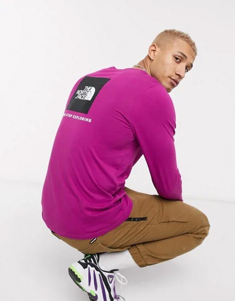Фиолетовый лонгслив The North Face Red Box