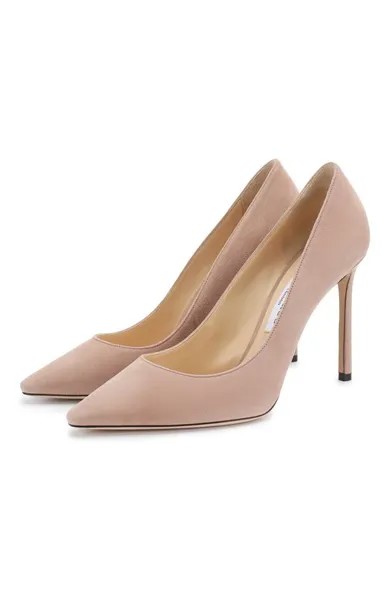 Замшевые туфли Romy 100 Jimmy Choo