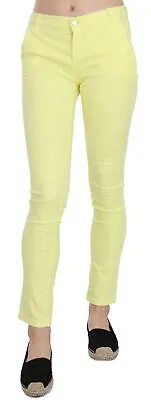 Брюки PINKO Желтые хлопковые эластичные повседневные брюки с заниженной талией s. 26 Рекомендуемая розничная цена 350 долларов США