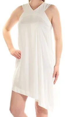 RACHEL ROY Женское белое платье без рукавов с V-образным вырезом выше колена Размер: S