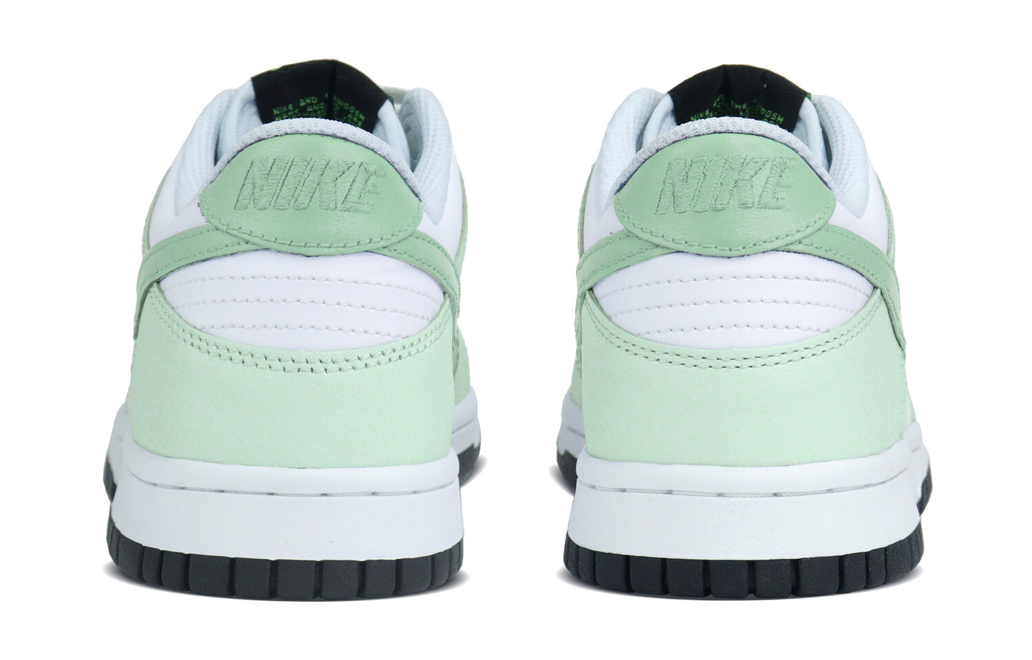 Кроссовки Nike Dunk Skateboarding Shoes Women's Low-top White, светло-зеленый