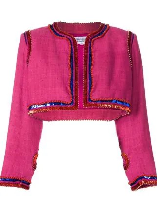 Yves Saint Laurent Pre-Owned болеро с отделкой с пайетками