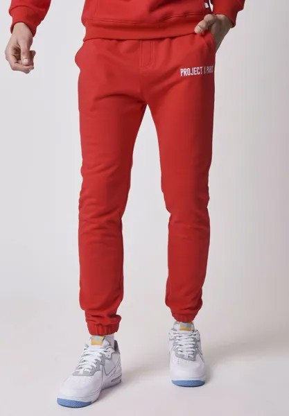 Спортивные брюки Bas De Jogging Broderie Basic Logo Project X Paris, красный