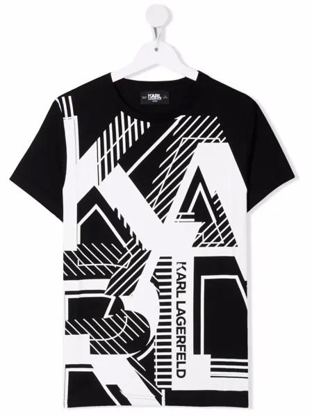 Karl Lagerfeld Kids футболка с логотипом