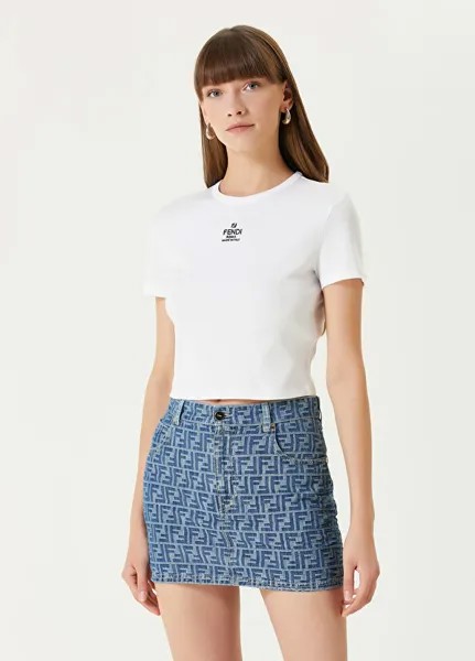 Футболка с логотипом Fendi, белый
