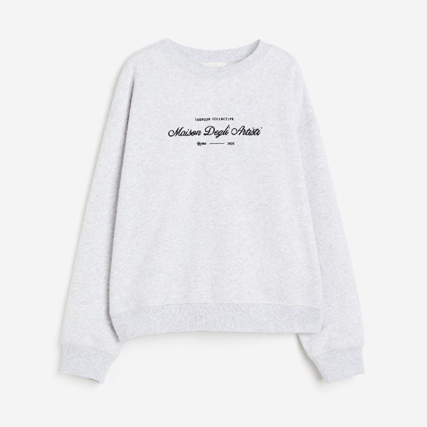Свитшот H&M, светло-серый