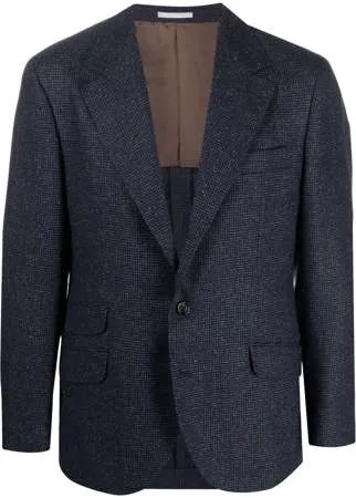 Brunello Cucinelli однобортный пиджак в клетку