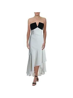 JILL STUART Женское вечернее платье-футляр цвета слоновой кости с оборками и вырезом сердечком 0