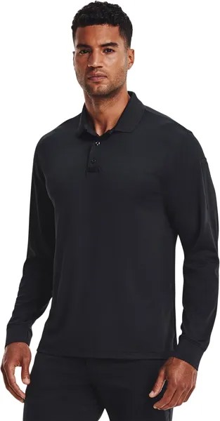 Поло Tac Performance с длинным рукавом 2.0 Under Armour, цвет Dark Navy Blue/Dark Navy Blue
