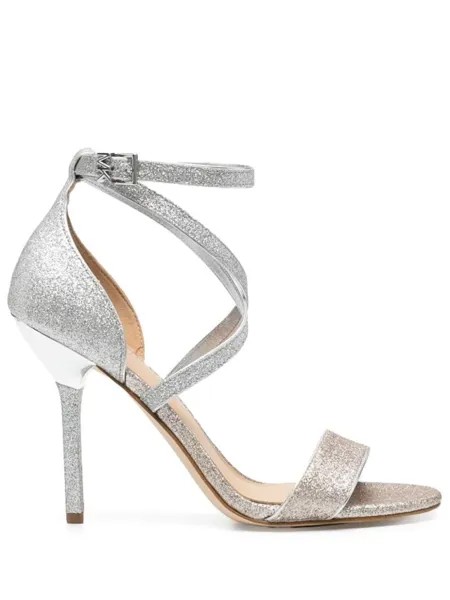 Michael Michael Kors босоножки Astrid с блестками, серебристый