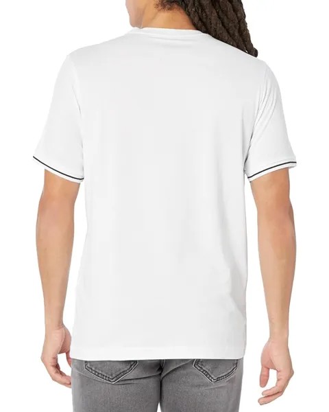 Футболка Psycho Bunny Kingwood Embroidered Twin Bunny Tee, белый