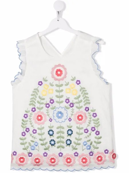 Stella McCartney Kids TEEN embroidered tunic top
