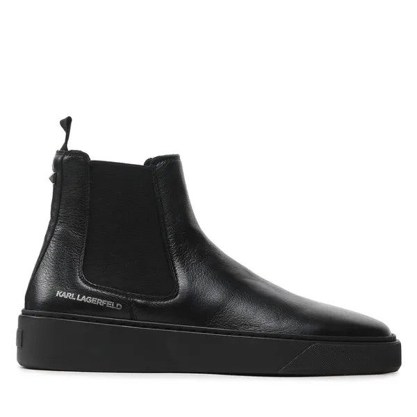 Вьетнамки KARL LAGERFELD Chelsea KL53340 Black Lthr, черный