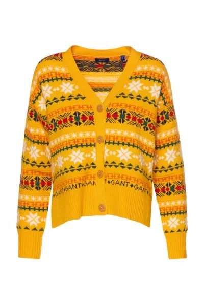 Женский кардиган Gant, желтый