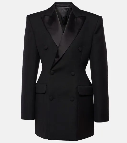Мини-платье-блейзер из шерсти Wardrobe.Nyc, черный
