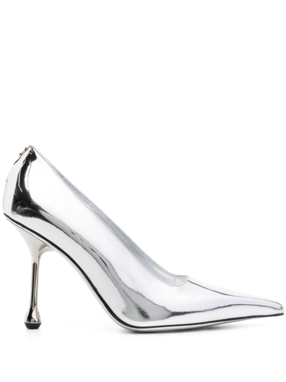 Jimmy Choo туфли Ixia 95 с эффектом металлик, серебристый