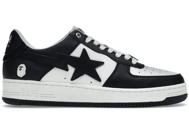 Кроссовки A Bathing Ape Bape Sta 2022, чрено-белый