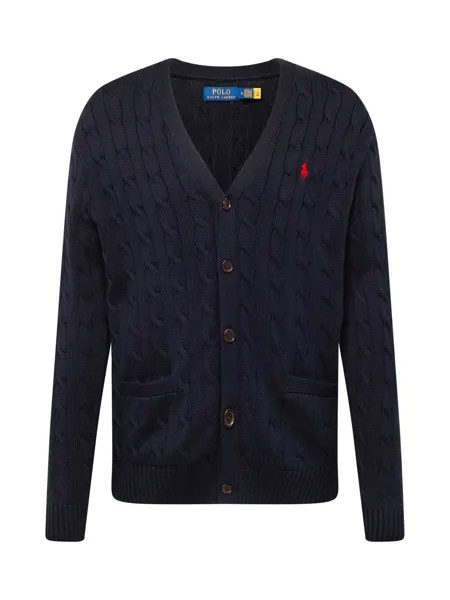 Вязаный кардиган Polo Ralph Lauren, темно-синий