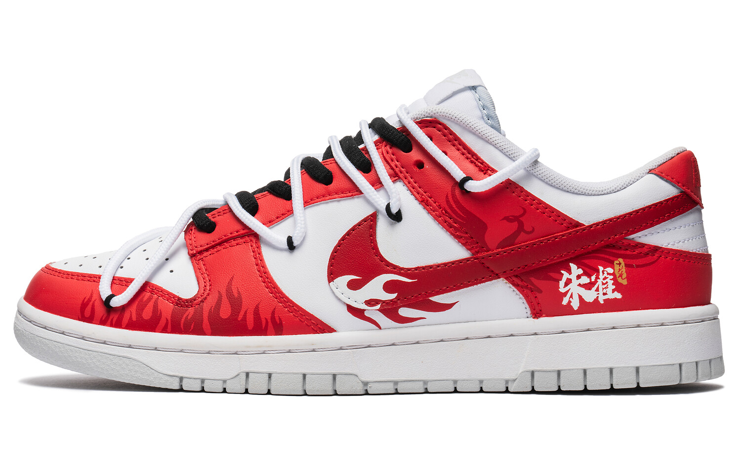 Кроссовки Nike Dunk Skateboarding Shoes Women's Low-top White, красный