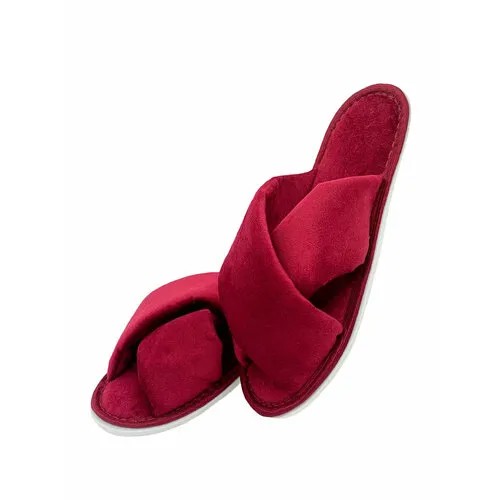 Тапочки ivshoes, размер 40-41, бордовый, розовый