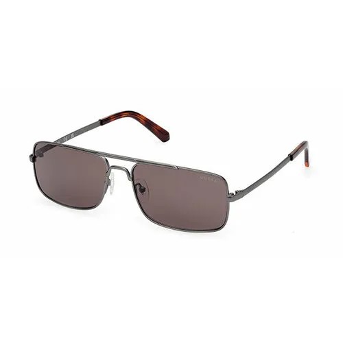 Солнцезащитные очки GUESS GUS 00060 09A, кошачий глаз, оправа: пластик, для мужчин, черный