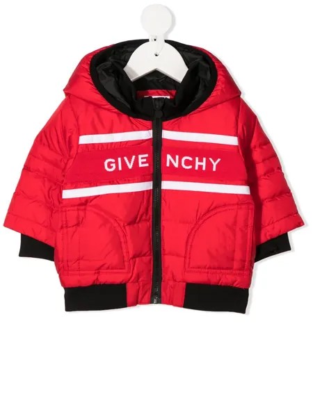 Givenchy Kids пуховик с логотипом