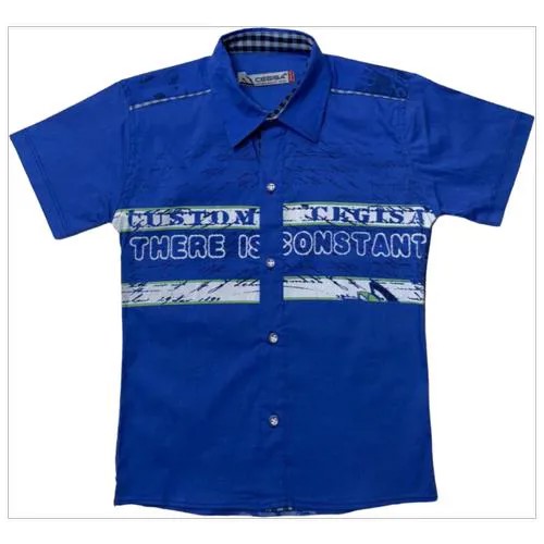 Рубашка для мальчика синий размер:104 Cegisa