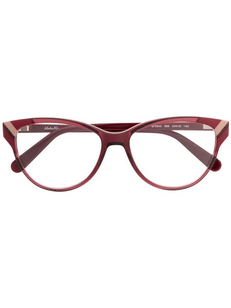 Salvatore Ferragamo Eyewear очки в оправе 'кошачий глаз'