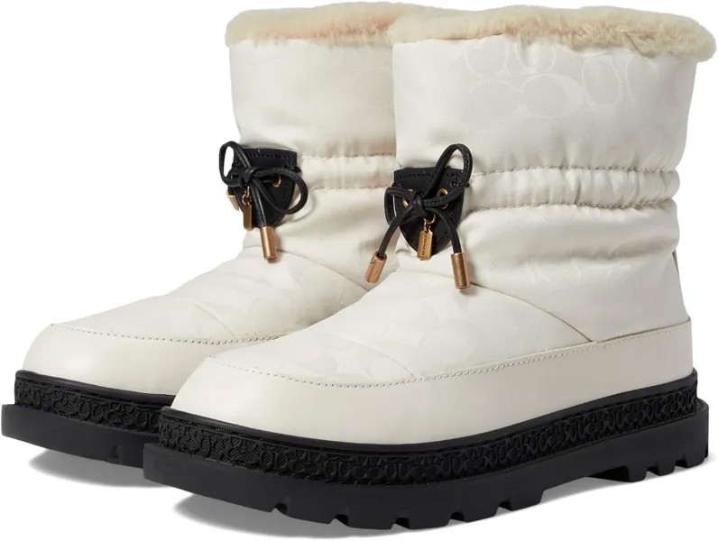 Ботинки COACH Kailee Nylon Bootie, цвет Chalk