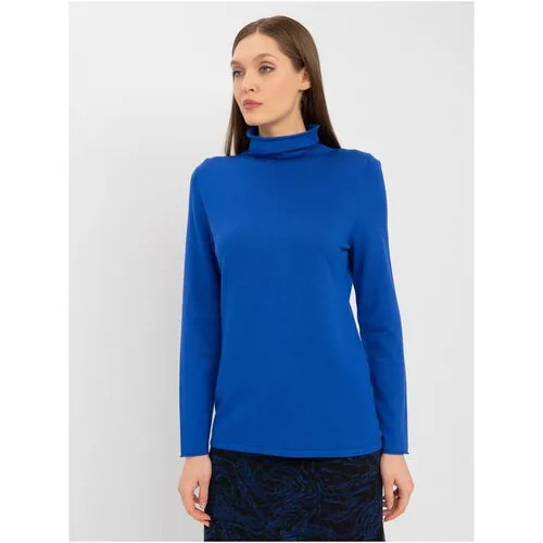 Водолазка Gerry Weber, длинный рукав, полуприлегающий силуэт, размер XXL, синий