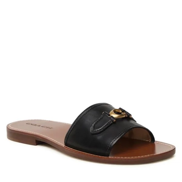 Шлепанцы Coach InaLeather Sandal, черный