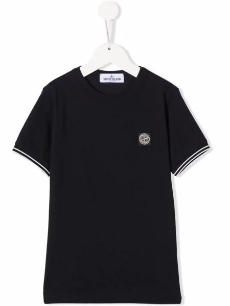 Stone Island Junior рубашка поло с нашивкой Compass