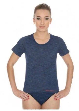 Термобелье Brubeck футболка женская с коротким рукавом Fusion синий M