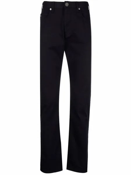Emporio Armani узкие джинсы, синий