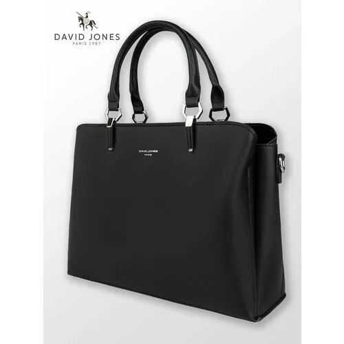 Сумка кросс-боди DAVID JONES, фактура гладкая, чёрный