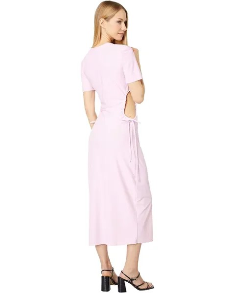Платье WAYF Cutout T-Shirt Midi Dress, цвет Blush