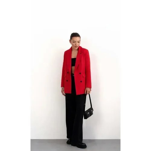 Пиджак , размер 44, красный, бордовый