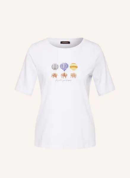 Футболка с драгоценными камнями More & More, белый