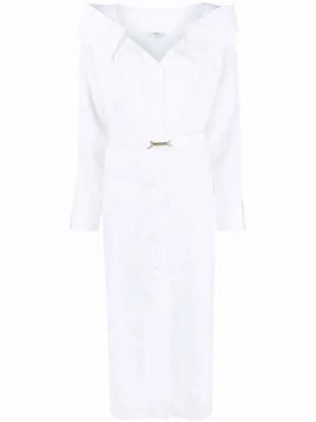 Fendi shirt mid-length linen dress