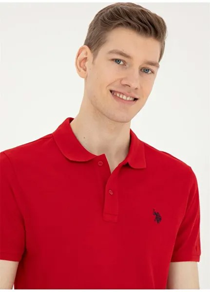 Красная мужская футболка узкого кроя GTP04IY024 U.S. Polo Assn., красный