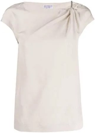 Brunello Cucinelli блузка с короткими рукавами