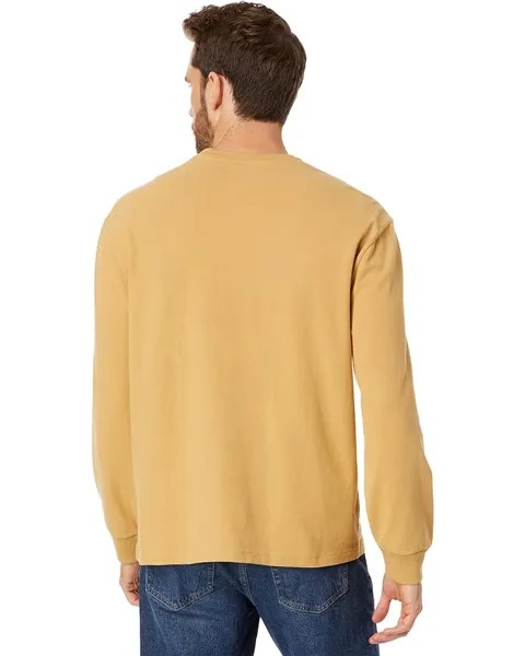Футболка Madewell Brushed Long-Sleeve Boxy Tee, цвет Raw Tannin