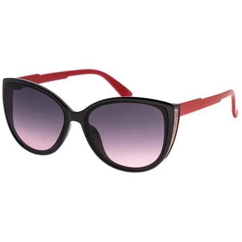 Солнцезащитные очки женские/Очки солнцезащитные женские/Солнечные очки женские/Очки солнечные женские/21kdglan905318c3vr черный,фиолетовый/Vittorio Richi/Кошачий глаз/модные