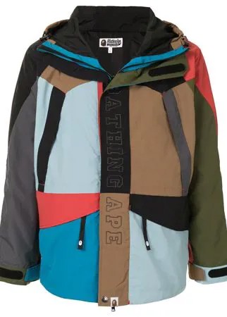 A BATHING APE® лыжная куртка Cordura в стиле колор-блок