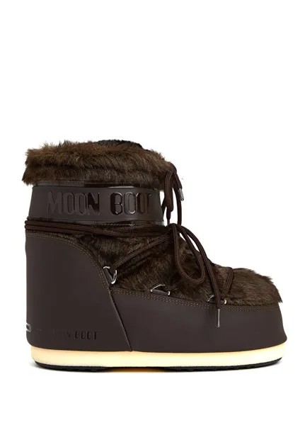 Коричневые женские зимние ботинки icon low Moon Boot