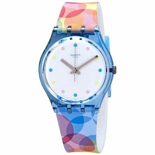 Наручные часы swatch, синий, мультиколор