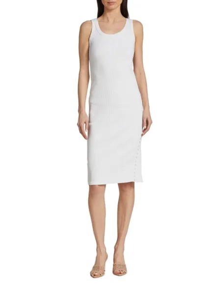 Платье миди на кнопках Salayna Nsf, цвет Soft White
